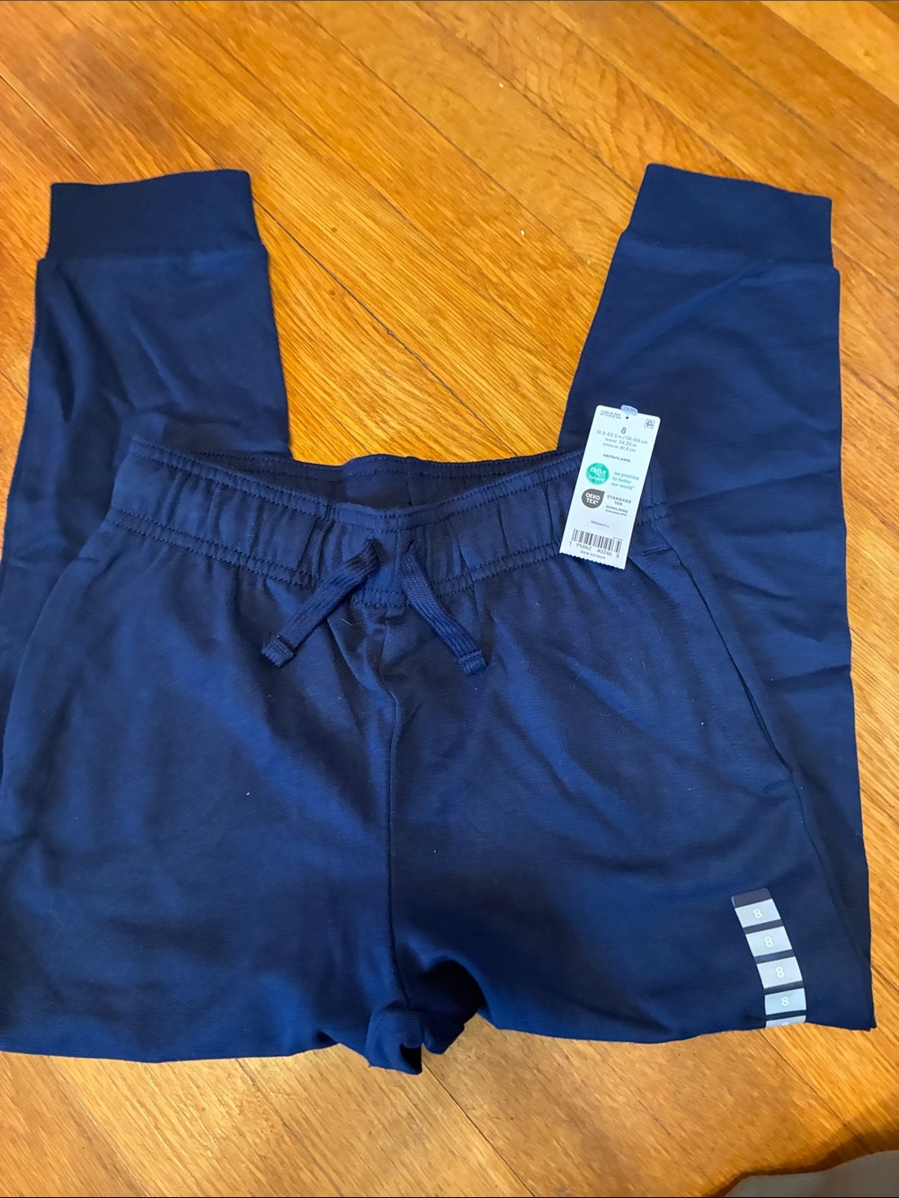 Carters new with tags Kids Navy Blue Drawstring Jogger Pants -